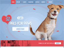 Tablet Screenshot of palsforpawsinc.com